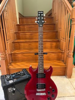 Ibanez Gio Guitar w/ Roland Cube 15 Amp