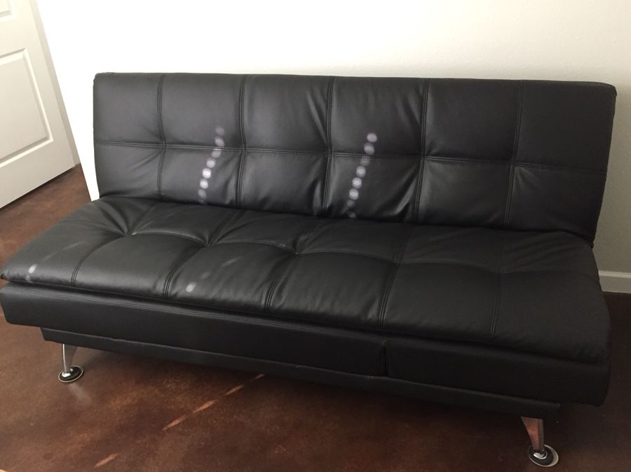 Serta Morgan Convertible Sofa Futon Leather - Purchased for $400