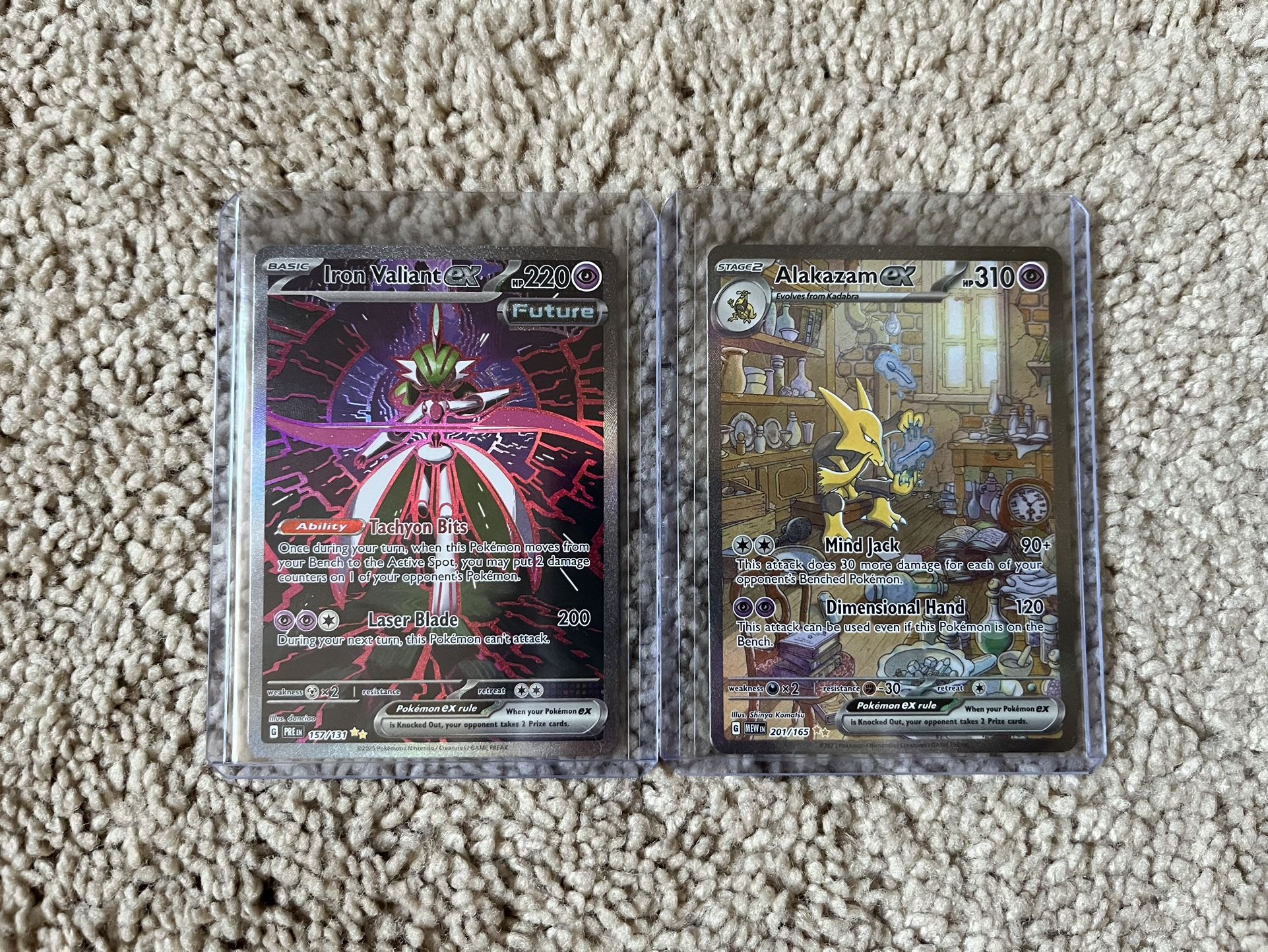 Pokemon Iron Valiant + Alakazam Pokémon 151 Prismatic