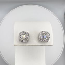 Sterling Silver Moissanite Earrings