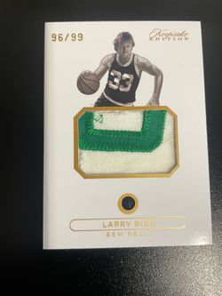 Larry Bird Keepsake limited edition Gem relic card