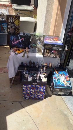 Collectible Star Wars action figures and others