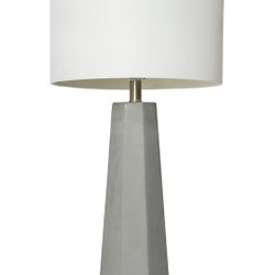 Concrete Table Lamps with Fabric Shade
(2)