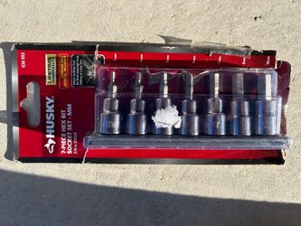 Husky 7-Piece Metric Hex Bit Socket Set