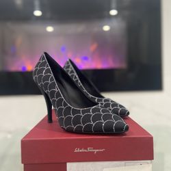 Ferragamo Rhinestone Pumps - Women’s Size 6.5 (Like New) 