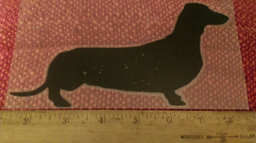 DACHSHUND vinyl car sticker