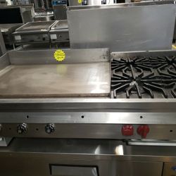 Used Wolf 60"L With 36"L Thermo Griddle And 4 Burners, **ON SALE THURSDAY AND FRIDAY ONLY ** 1 INSTOCK $1,500 OFF