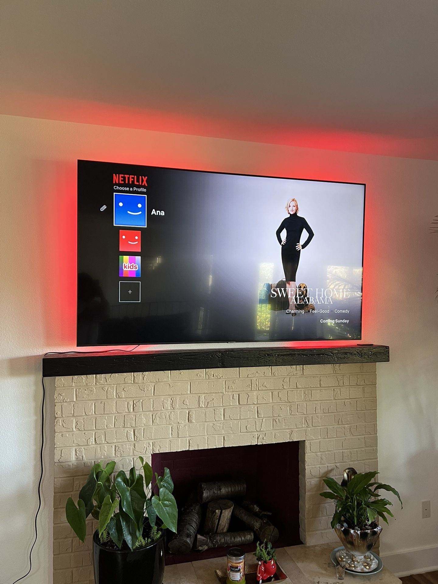 Samsung Tv75” Like New 