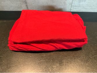 Microfiber Full/Double Red Sheet Set