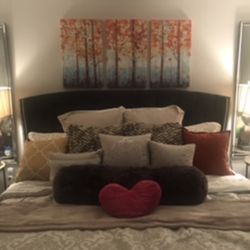 King Size Bed Frame, Mattress & Box Spring