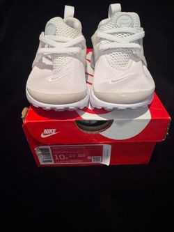 All white Nike little Presto 10c