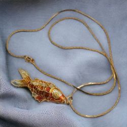 Vintage Fish Necklace 