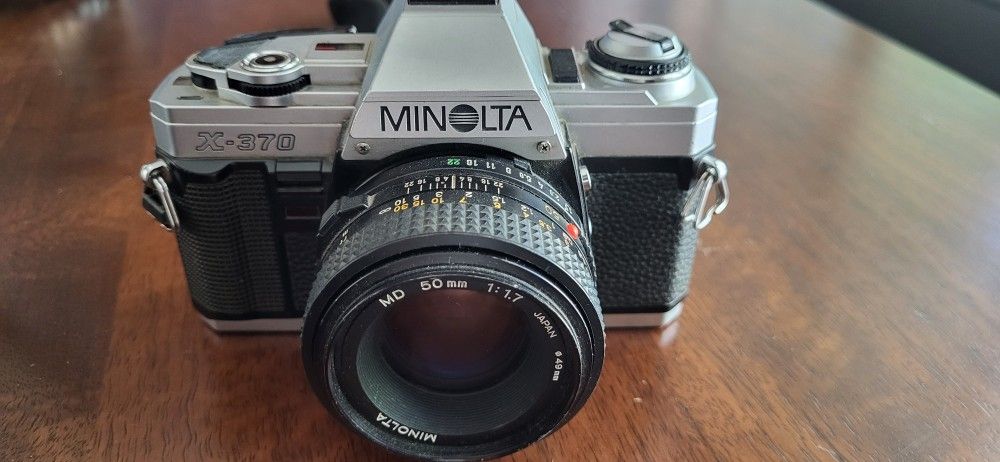 Minolta X-370 with Two Lenses 