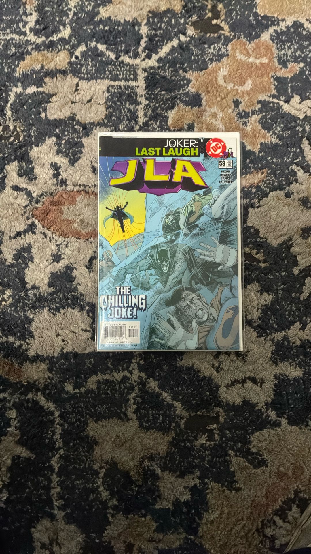 Old Comic Book Justice League Of America