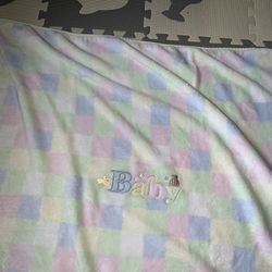 Bubble Bear Gender Neutral Baby Blanket