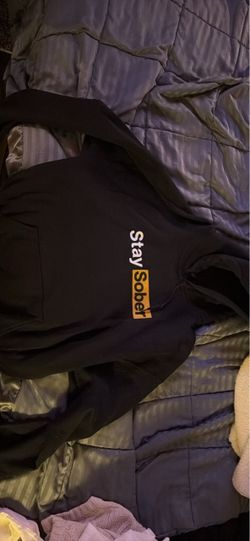 Stay Sober Black Graphic Hoodie