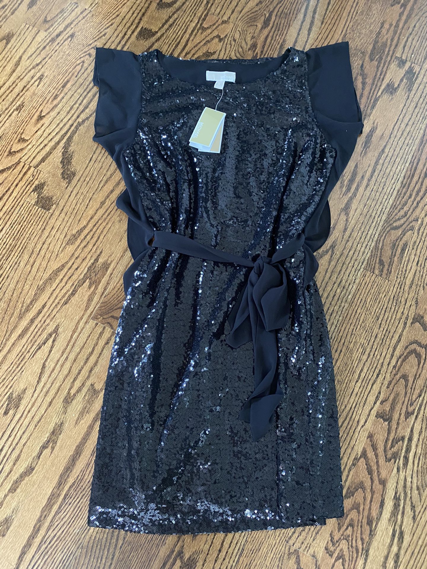 Michael Kors Black Sequin Dress -Size Medium (NEW)