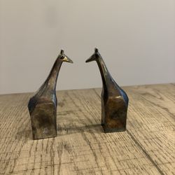Silver Plated Giraffe Paperweights