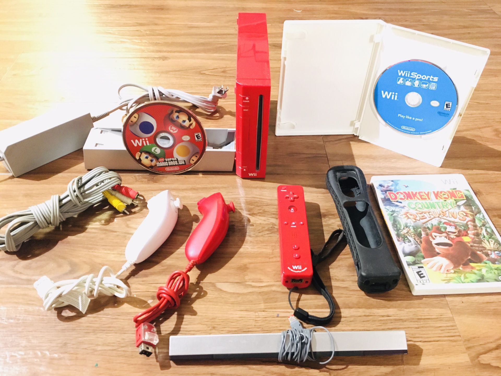 Nintendo Wii System Red Bundle