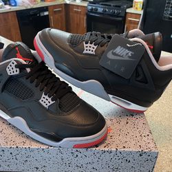 Air Jordan 4 Bred Og Sizes 10.5 11 11.5 12 13 14 