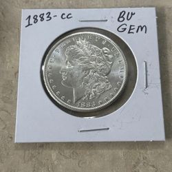 1883-CC MORGAN SILVER DOLLAR ✪ BEAUTIFUL COIN ✪ BU GEM ✪ 90% SILVER COIN
