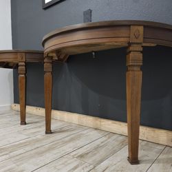 Pair Of Wall Mount Dimilune Tables 