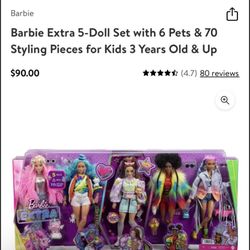 Barbie Doll Set . $100 Value 
