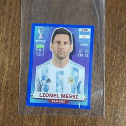Lionel Messi 2022 Qatar World Cup card
