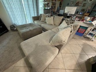 Sectional Sofa with Ottoman