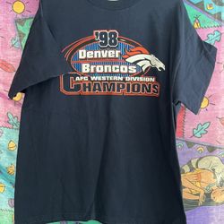 1998 denver broncos t shirt size XL 