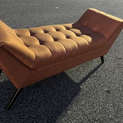 Beautiful Burnt Orange Benches 