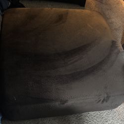 Brown Fabric Ottoman 