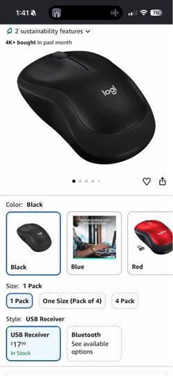 M185 Logitech wireless mouse