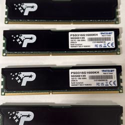 8 gig patriot memory cards, DDR3