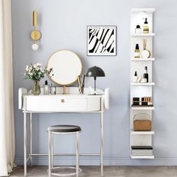 7 Tier Wall Shelf with LED Lights Lack Shelf for Room Decor (white) Brand new, still in the box $49 A773(5)