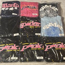 Sp5der Hoodies (9 In Total)