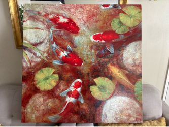 Koi Fish painting Canvas