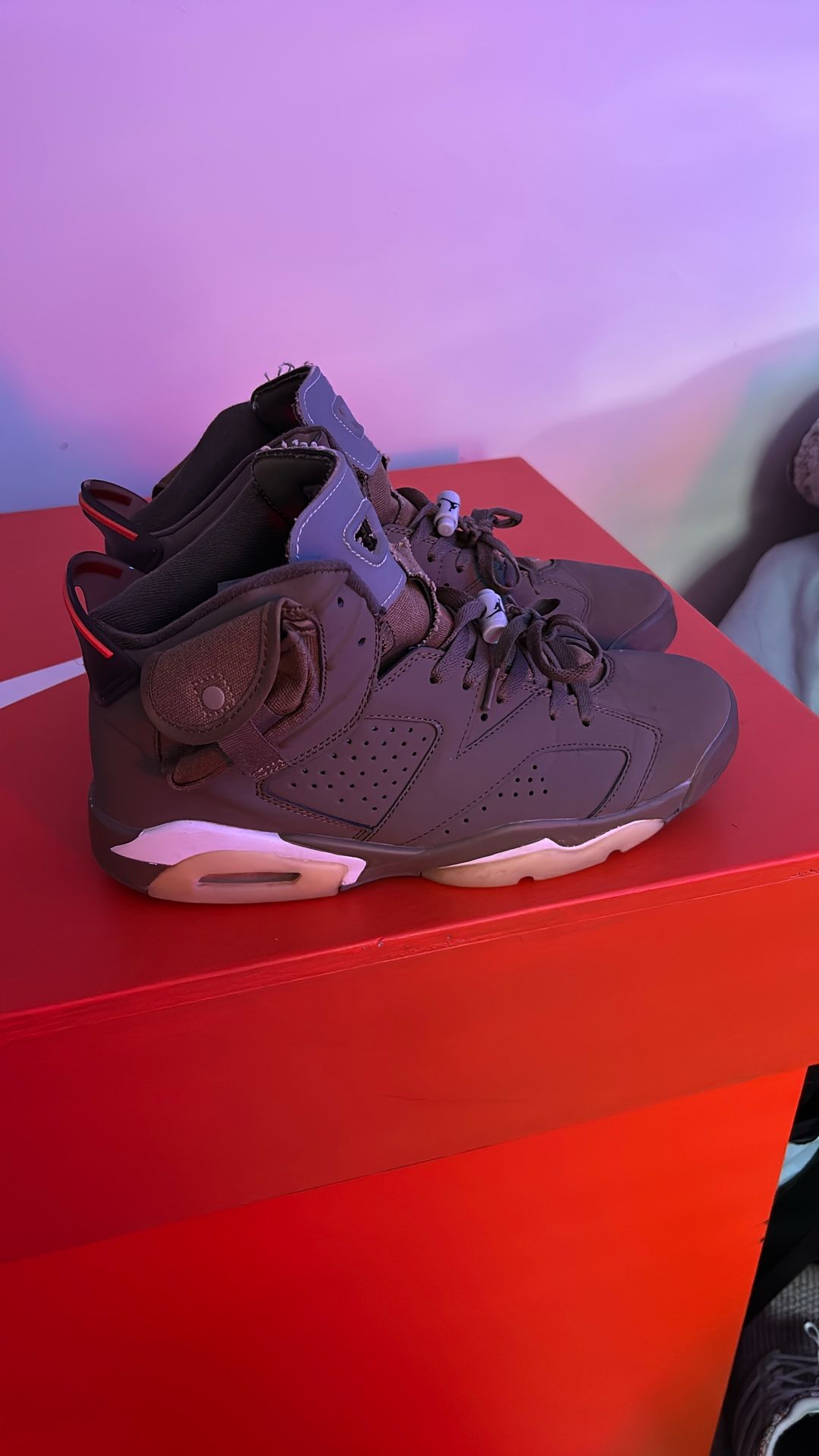 Jordan 6s Khaki Brown Travis Scott