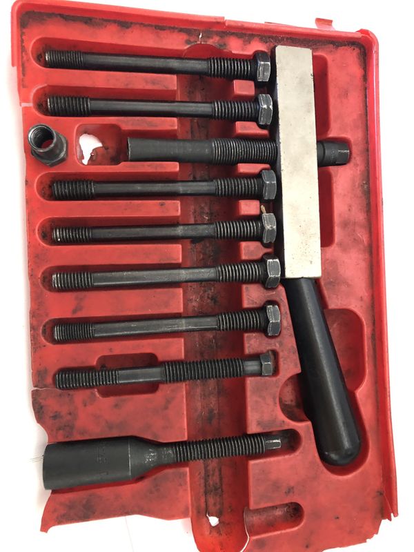 Snap on cj131 steering wheel puller and lock lock plate depressor for