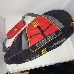 Wilson Tennis Dual Double Tennis Racquet Racket Storage Transport Duffle Bag