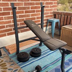 youth weight bench & weights 