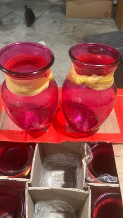 Beautiful pink vases
