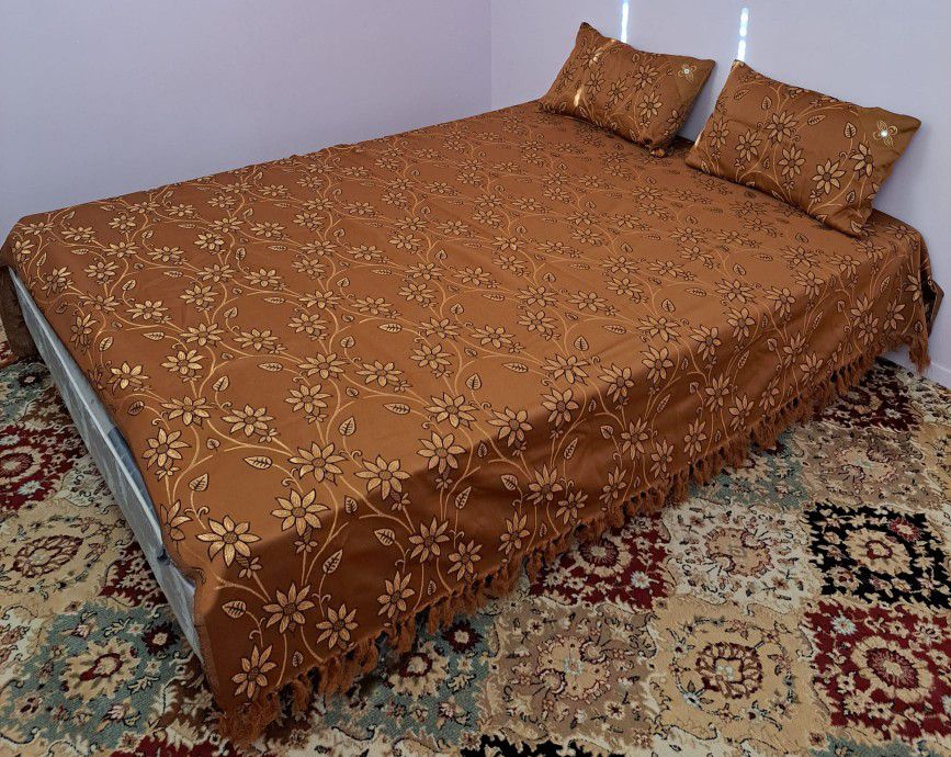 Indian 100% Silk & Cotton Fancy Bedsheets  - Must Go ASAP [IM Moving Out]