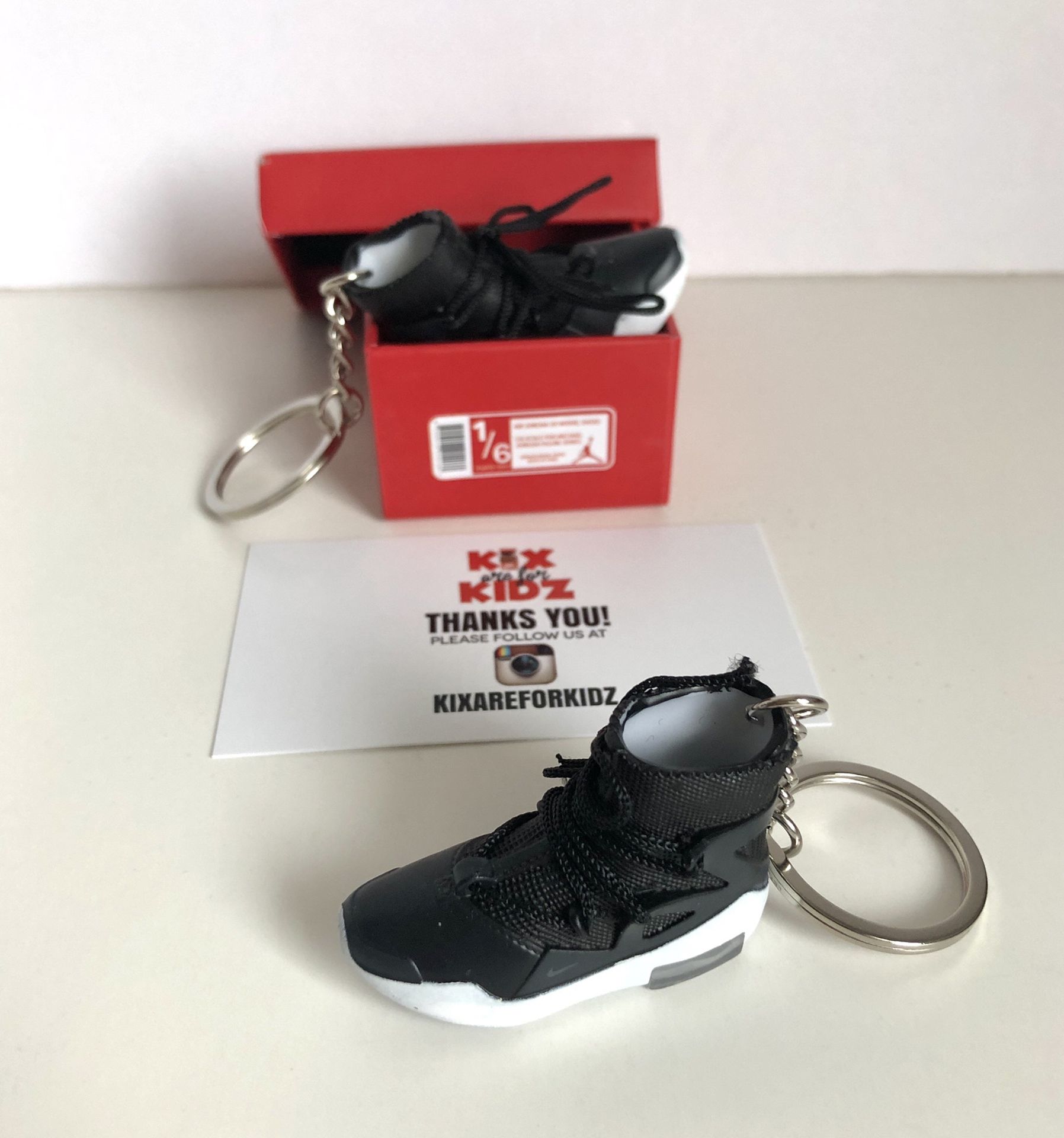Fear Of God 1 Black 3D Mini Sneaker Keychain