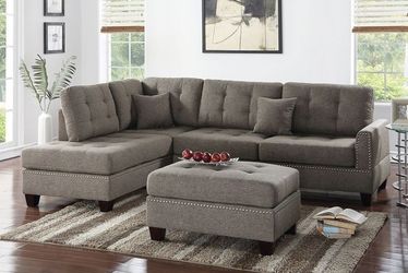 Sectional with ottoman on sale only at elegant Furniture 🎈🛋📦