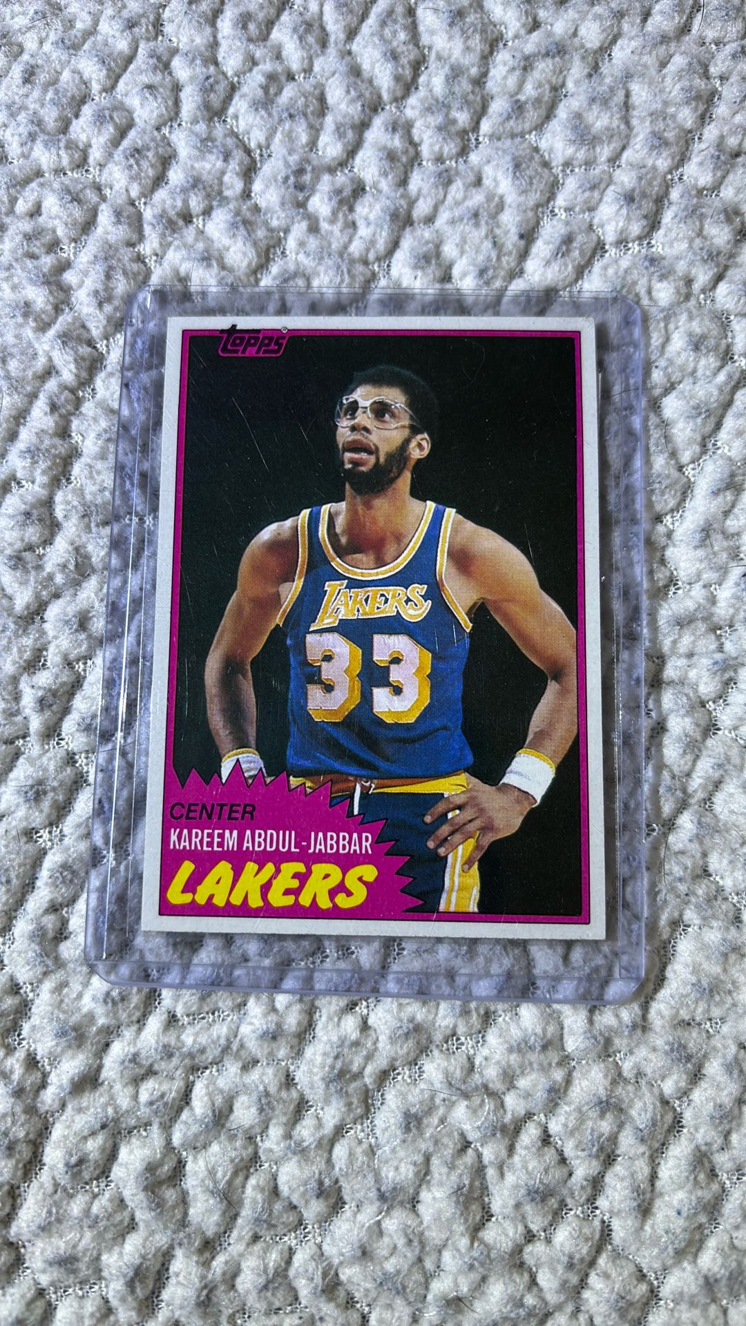 1981 Pink Kareem Abdul-Jabbar
