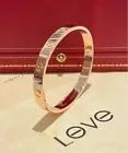 Cartier LOVE bracelet classic gold bracelet with screw locking mechanism