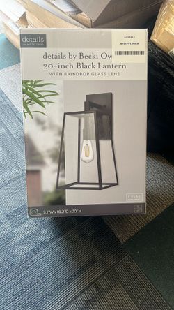 20 inch black lantern by Becki Owens