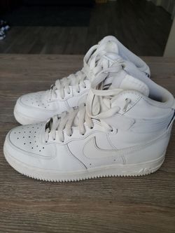 Nike Air Force 1 High LE White Sneakers Size 6.5