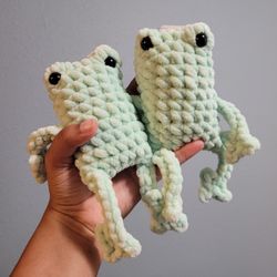 Set Of 2: Frog Plushies